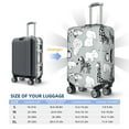 thumbnail image 5 of Goofa African Animals Pattern Luggage Covers For Suitcase,Suitcase Cover Protector Fit 18-32 Inch Luggage-Small, 5 of 9