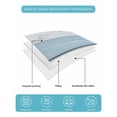 thumbnail image 5 of Quilts Twin Size Bedding Set, Blue Coastal Lightweight Quilted Comforter, Retro Summer Beach Nautical Starfish Soft Reversible Bedspread Coverlet with Pillow Covers for All Season, 68" x 86", 5 of 7