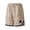 Khaki, variant on Men Waffle Knit Relaxed Fit Basketball Shorts, Drawstring Elastic Waist Striped Split Hem Athletic Shorts Breathable Casual Running Vacation Sport Shorts(Black,XL)