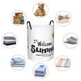 thumbnail image 6 of Kll Welcom Summer Waterproof Foldable Laundry Hamper Bucket With Handles For Storage Bin,Kids Room,Home Organizer (Medium), 6 of 8