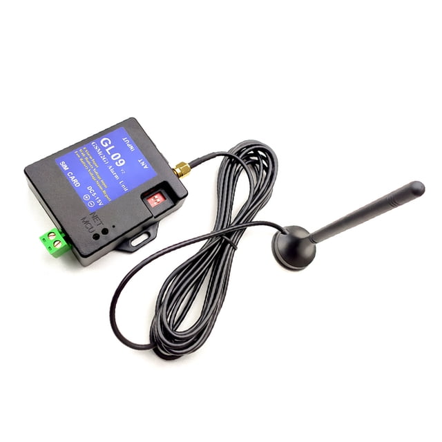 Cateissary Sistema de alarma GSM GL09 Unidad de alerta de recargable de 8 canales Entrada de bajo consumo para almacén doméstico Electrónica