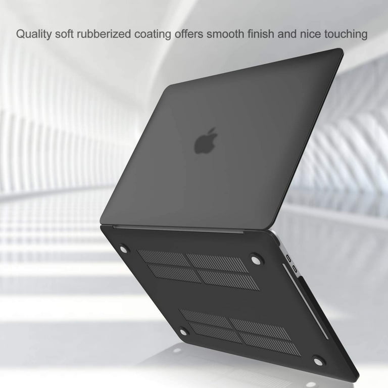 ProCase MacBook Pro 13 Case 2019 2018 2017 2016 Release A2159 A1989 A1706 A1708 Hard Case Shell Cover and Keyboard Skin Cover for MacBook Pro 13 Inch with Without Touch Bar Black Walmart