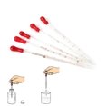 thumbnail image 4 of Qarigey Pipeta graduada de vidrio, bulbo de goma, experimento escolar de laboratorio, cuentagotas, dispensación de 0,5 ml, 1 ml, 2 ml, 3 ml, 1 ud. Tratamientos faciales Rojo 1ml Qarigey MR5466-02, 4 of 6