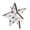 White, variant on Americana 4.7" Wooden 3D Star Tabletop Decor, Red White and Blue Patriotic Star Ornaments for 4th of July Independence Day Memorial Day Home Accents