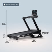 NordicTrack T Series 8 Treadmill: Adjustable Incline & Speed, ActivePulse™ Heart Rate Control, SelectFlex™ Cushioning, SpaceSaver™ Folding Design & iFIT Membership for Interactive Workouts & More