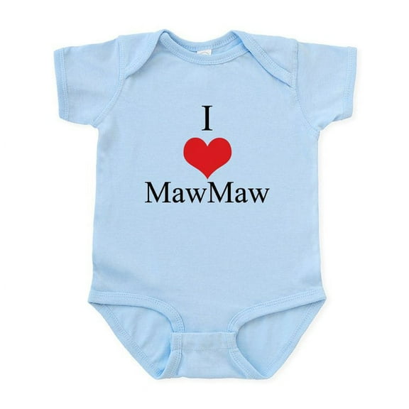 CafePress - I Love (Heart) Maw Maw Infant Bodysuit - Baby Light Bodysuit, Size Newborn - 24 Months