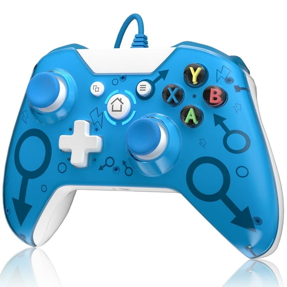X-360 Wired Controller PC Gamepad Joystick for X-box 360/360 Slim/PC Windows 8/10/11, Black