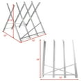 thumbnail image 2 of Goplus Foldable Saw horse Heavy Duty Steel Sawhorse Portable 220 lbs Capaticy New, 2 of 9