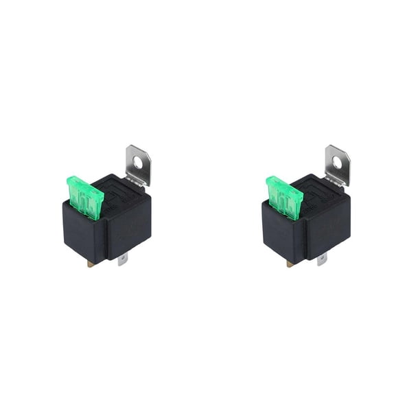 Sidaley Relé de fusible Contactos de aleación de plata Relés eléctricos Aumento de temperatura más baja Accesorio para el hogar Faro 30A-24V 26x22x4cm2 2piezas