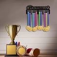thumbnail image 6 of 1set Medal Display Hanger Holder Football Medal Holder 15.7” Awards Ribbon Hanger Medal Display Wall Rack Sports Medal Hanger Display for Sports Athletes Football Soccer Awards Cheer, 6 of 7
