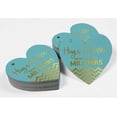 thumbnail image 4 of Inkdotpot 50 Pack Hugs & Kisses From The Wedding Favor Paper Tag Craft Real Gold Foil Hang Tag, 4 of 6