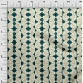 thumbnail image 2 of oneOone Coton Soie Tissu Diamant Décor Géométrique Imprimé BTY 42 Pouces de Large, 2 of 4