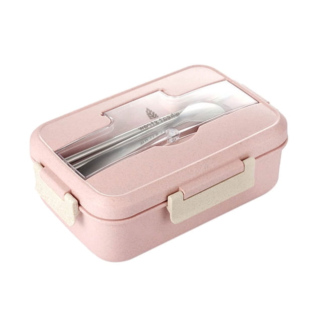 Microwave Lunch Box Wheat Straw Children Box ;Microwave Food Container Kids School Office Portable Food Storage Container