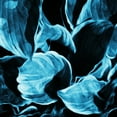 thumbnail image 2 of Villa, Mlli 15x15 White Modern Wood Framed Museum Art Print Titled - Blue Hue Leaves Two, 2 of 4