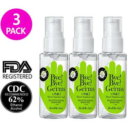 BYE! BYE! Germs OMG! Hand Sanitizer Gel 1.7OZ (3-pack)