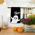 thumbnail image 4 of Halloween Kitchen Towels Set of 2, 15.75x23.62 Inch Spooky Ghost Pumpkin Bats Dish Towels, Absorbent Boo Trick or Treat Hand Towels for Holiday Decor, Jack-O-Lantern Themed Dishcloths for Home, 4 of 4