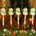 thumbnail image 4 of Eespoir Christmas Solar Ground Lights, 5 Pack Christmas Decorations Outside, Solar Lighted Santa Claus,Snowman with Garden Stakes, Yard Decor for Xmas Party, Holiday(A), 4 of 6