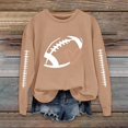 thumbnail image 4 of Game Day Football Sweatshirts for Women - Long Sleeve Football Shirts, Cute Cheer Mom Shirt, Crewneck Pullover Tops, 4 of 5
