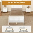 thumbnail image 2 of Kadyn Bed Frame, Platform Bed Frame,Twin Size Bed Frame with 2 USB Ports with Storage Headboard and Lights-Twin Size, 2 of 10