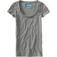 thumbnail image 1 of Aeropostale - Camiseta básica con cuello redondo para mujer, color gris, pequeña, 1 of 1