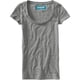 thumbnail image 1 of Camiseta gráfica con bolsillo de lentejuelas Aeropostale para mujer gris extra pequeña, 1 of 1