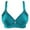 Green, variant on Cotton Bralettes for Women No Underwire Bra Feature V-Neck Padded Bra Style W-813 Black 80