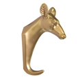 thumbnail image 3 of s de pared de venado de resina Perchero de ropa con acabado con | Incluye dorado Gloria ganchos para colgar en la pared, 3 of 9