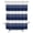Blue, variant on Navy Blue and White Striped 36x78 Inches Waterproof Shower Curtain, Abstract Ombre Geometric Bath Curtain Set with 12 Hooks Washable Shower Curtains for Bathroom Bathtub Decor
