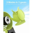 thumbnail image 3 of AiYchen Handheld Fan, 3-Speed, USB-C Rechargeable, Enhanced Airflow, Portable Pocket Fan, Green, 3 of 7