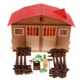 thumbnail image 1 of Bloques de Construcción de Bricolaje para , Kits de Modelo de de Granja de Plástico, Juguete de Aprendizaje Hugo Conjunto de juego de escena de cabina de granja, 1 of 10