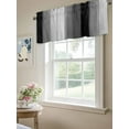 thumbnail image 6 of Valance Curtains for Kitchen Windows Farm Wood Board Gray Gradient PlankRod Pocket Valance Retro Wooden Grain Short Window Curtain Topper for Bedroom Living Room Bathroom 54x18in, 6 of 9