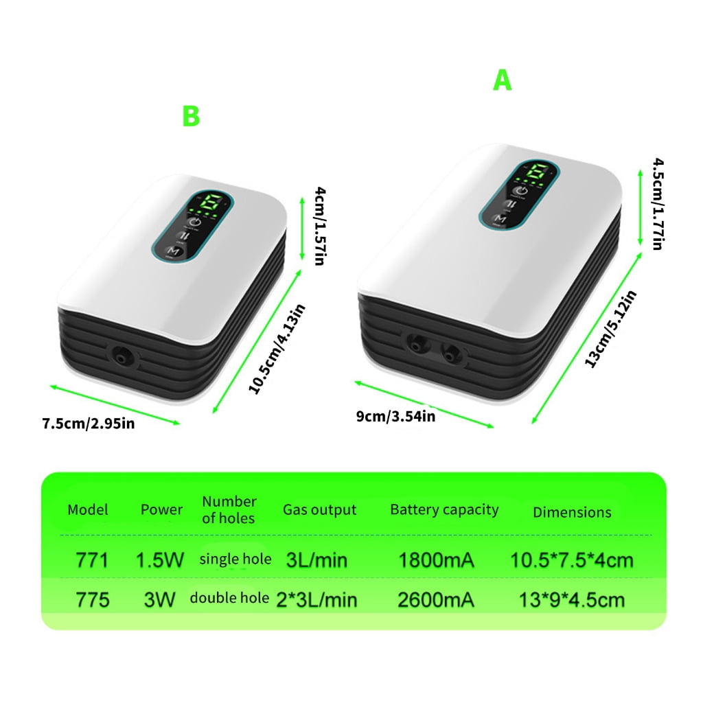 USB Powered Aquariums Aerator Oxygen Pumps Quiet Operations ABS Fishtanks Water Pumps for Underwater Safe Habitats
