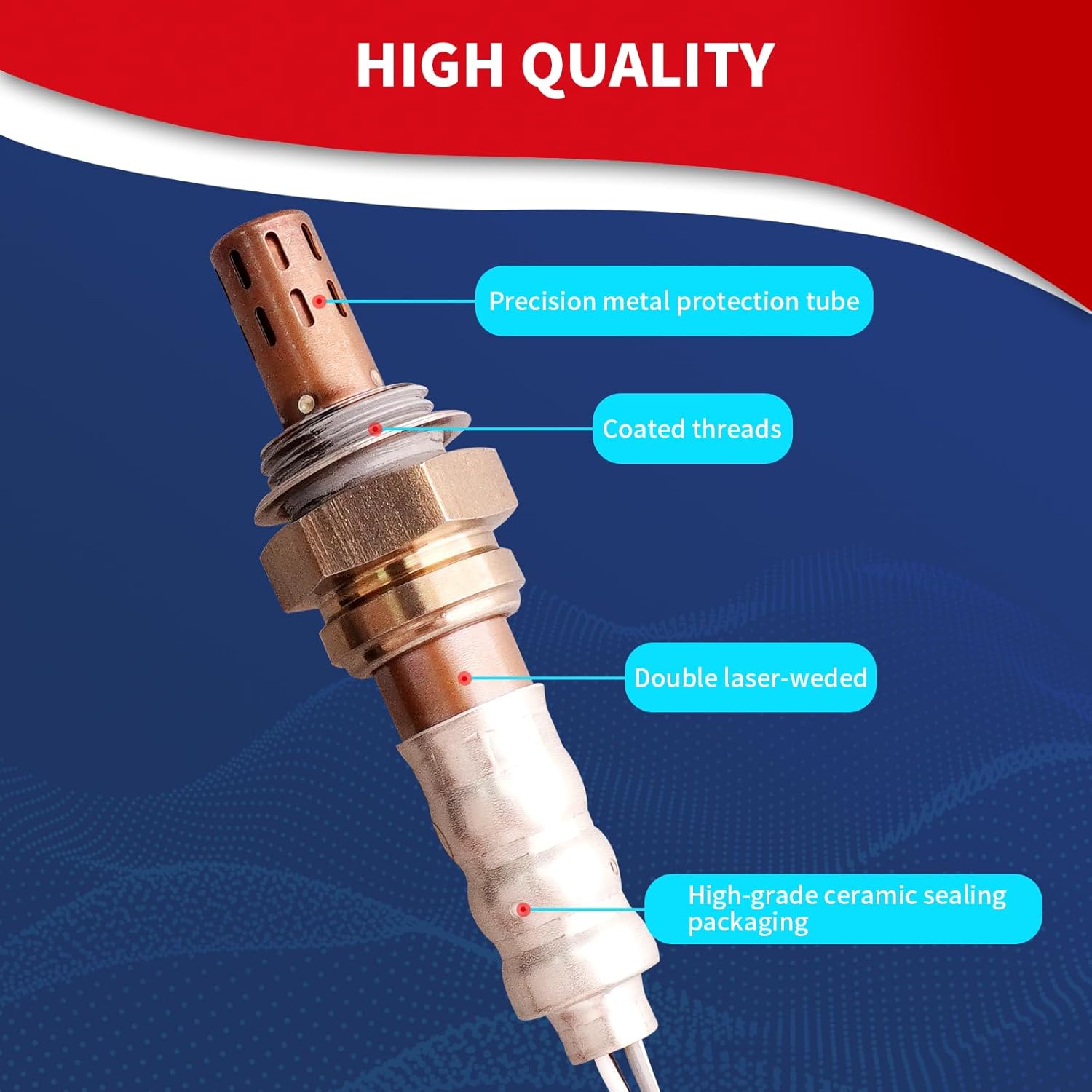 DrCax Oxygen O2 Sensor Heated Air Fuel Ratio Downstream 234-4380 Compatible with Nissan Altima Maxima Murano 350Z 370Z Cube Rogue Sentra Infiniti EX35 FX35 FX50 G25 G35 G37 M35 M37 Replace 226A0JA10C