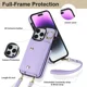 thumbnail image 5 of Funda de teléfono de cuero con tarjetero y correa para la muñeca con cordón cruzado para iPhone 16 15 14 11 Pro Max XS XR 7 8 Plus 13 12 Mini, 5 of 5