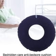 thumbnail image 6 of 1 Pcs Flocking Inflatable Seat Cushion,Round Anti-Decubitus Seat Cushion,Breathable Chair Backrest with Air Pump,Portable Butt Cushion,Ideal for Prolonged Sitting Dark Blue, 6 of 7