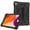 02 Black, variant on Universal Case Compatible with iPad 10.2 (8th/7th Generation) /iPad Air (3rd Generation) /iPad Pro (10.5 Inch) - Drop Proof Shockproof Case with Hand Strap Kickstand Protective Cover (02 Colorful B)