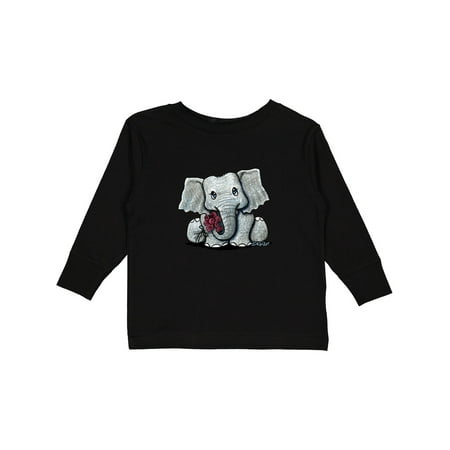 

Inktastic KiniArt Elephant Gift Toddler Boy or Toddler Girl Long Sleeve T-Shirt