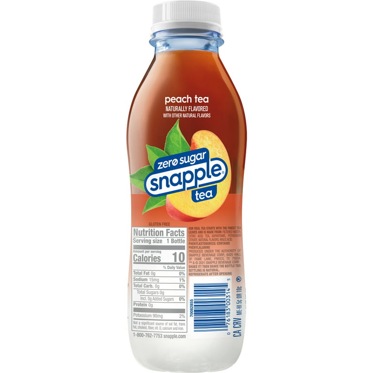 Snapple Peach Tea - 16 fl oz Bottle