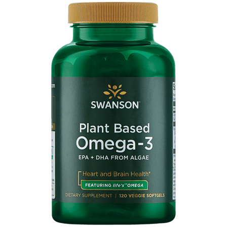 Plant Based Omega 3 - Swanson Plant Based Omega-3 - Featuring life's Omega 300 mg 120 Veg Sgels