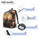 thumbnail image 3 of Balery Flower Meditating Rabbit Mochila Clásica Impresa Básica para Viaje, Mochila Escolar Resistente al Agua, Mochila de Lona con Correas Ajustables-Medium, 3 of 5