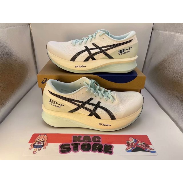 ASICS S4+ YOGIRI 1013A158 100 White Black Running Shoes oki