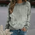 thumbnail image 1 of Chandails à Capuchon de Mode pour Femmes 2023 Manches Longues Décontractées Col Rond Chandails en Molleton Solides Hauts Blouse 50 % de Rabais Liquidation Costumes Halloween/noël, 1 of 4
