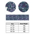 thumbnail image 6 of Xipuska Purple White Floral Bed Runners for Cal King Size Bed, Decorative Bed Throws for Foot of Bed, Spring Summer Pastoral Botanical Bed Runner Sofa Throw Bedding Scarf Slipcover for Bedroom, 6 of 6