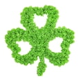 thumbnail image 2 of SDJMa St. Patrick's Day Wreath, Artificial Shamrock Wreath with Green Foam Rose, Irish Welcome Sign for Front Door Porch Wall Hanging Decoration, 2 of 7