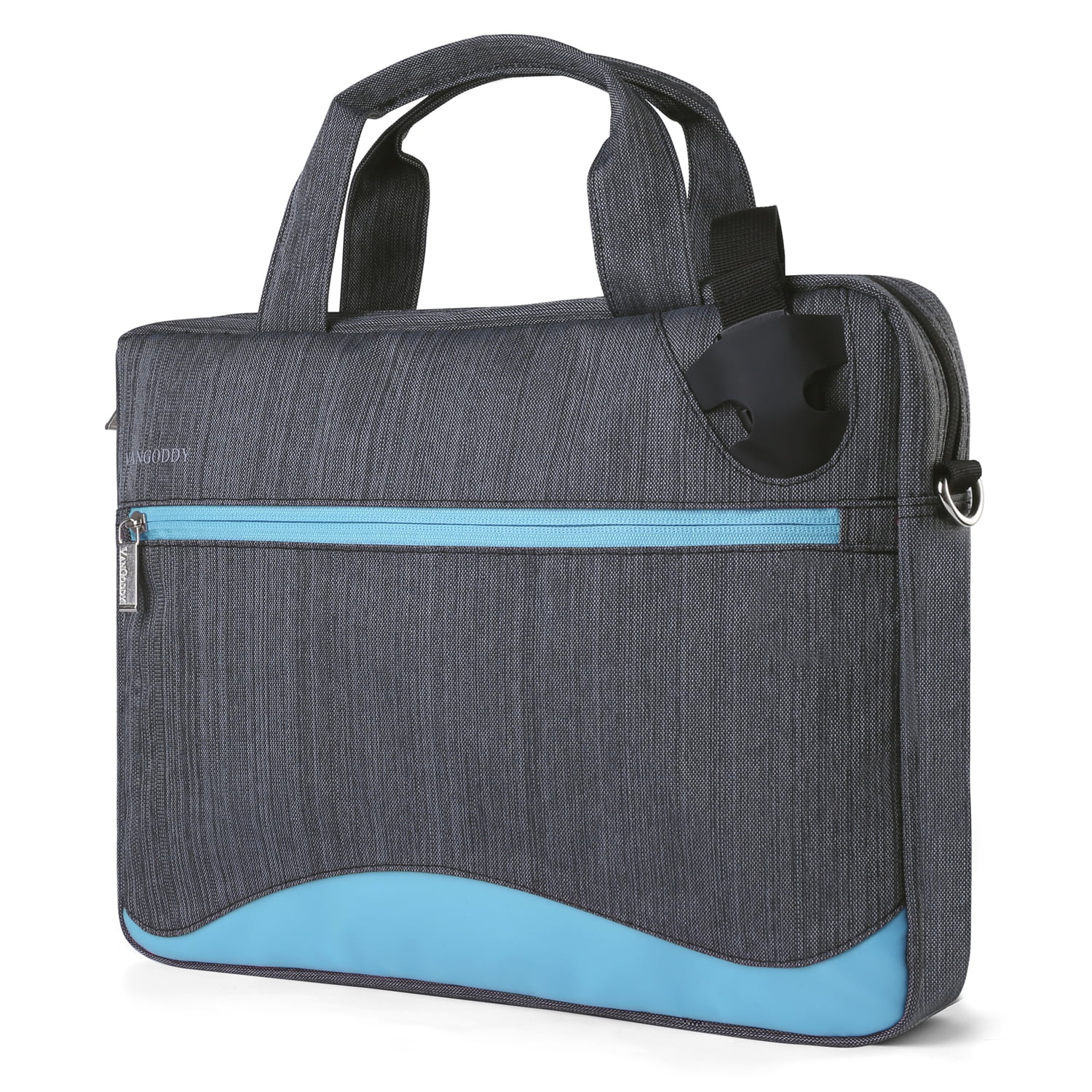 Zip Leather Briefcase Laptop Tote Messenger Shoulder Bag VanGoddy Men's Top 
