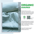 thumbnail image 2 of Fabdreams 4 Piece Organic Cotton Twin Size Sheets Set, 100% Cotton Cooling Sheets, 300 Thread Count, Percale Weave, Crisp & Breathable, GOTS Certified, Fits up to 17" (Light Blue), 2 of 7