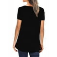 thumbnail image 2 of Orqqct Women Fashion Printed Round Neck Short Sleeve Casual Tunic Top Blouses, 2 of 3