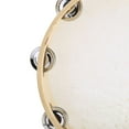 thumbnail image 3 of 10" Hand Held Tambourine Drum Bell Birch Metal Jingles Percussion Musical Educational Instrument for KTV Party Kids Games, 3 of 6