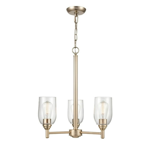 4983-MG Millennium Lighting Arlett - 3 Light Chandelier-22.5 Inches Tall and 18.75 Inches Wide-Modern Gold Finish    -Traditional Installation