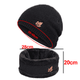 thumbnail image 2 of Gorro y bufanda de invierno cálidos y elegantes para hombre y mujer, 2 of 5